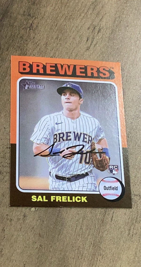 Sal Frelick MLB Milwaukee Brewers 2024 Topps Heritage 451 RC Trading Card Topps