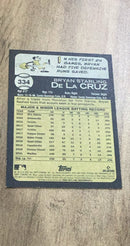 Bryan De La Cruz MLB Miami Marlins 2022 Topps Heritage 334 RC Trading Card Topps