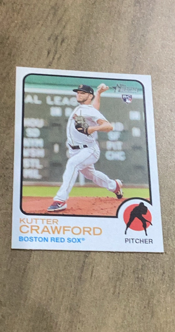 Kutter Crawford MLB Boston Red Sox 2022 Topps Heritage 519 RC Trading Card Topps