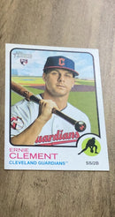 Ernie Clement MLB Cleveland Guardians 2022 Topps Heritage 277 RC Trading Card Topps