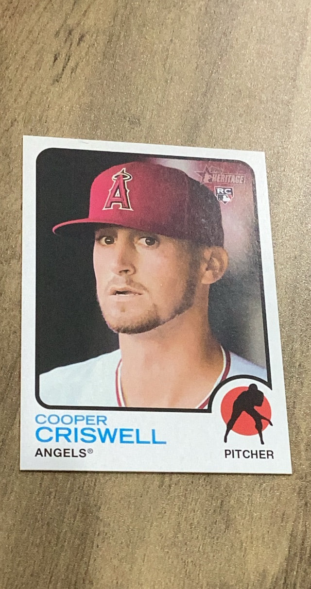 Cooper Criswell 2022 Topps Heritage 594 rookie card image front