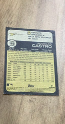 Rodolfo Castro 2022 Topps Heritage 165 rookie card image rear