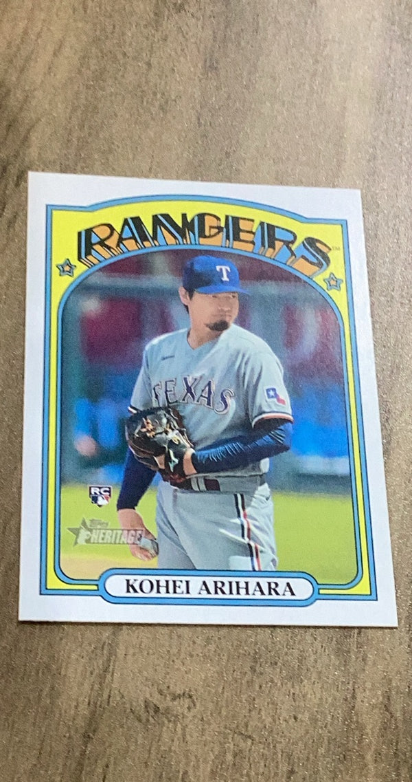Kohei Arihara 2021 Topps Heritage 609 rookie card image front