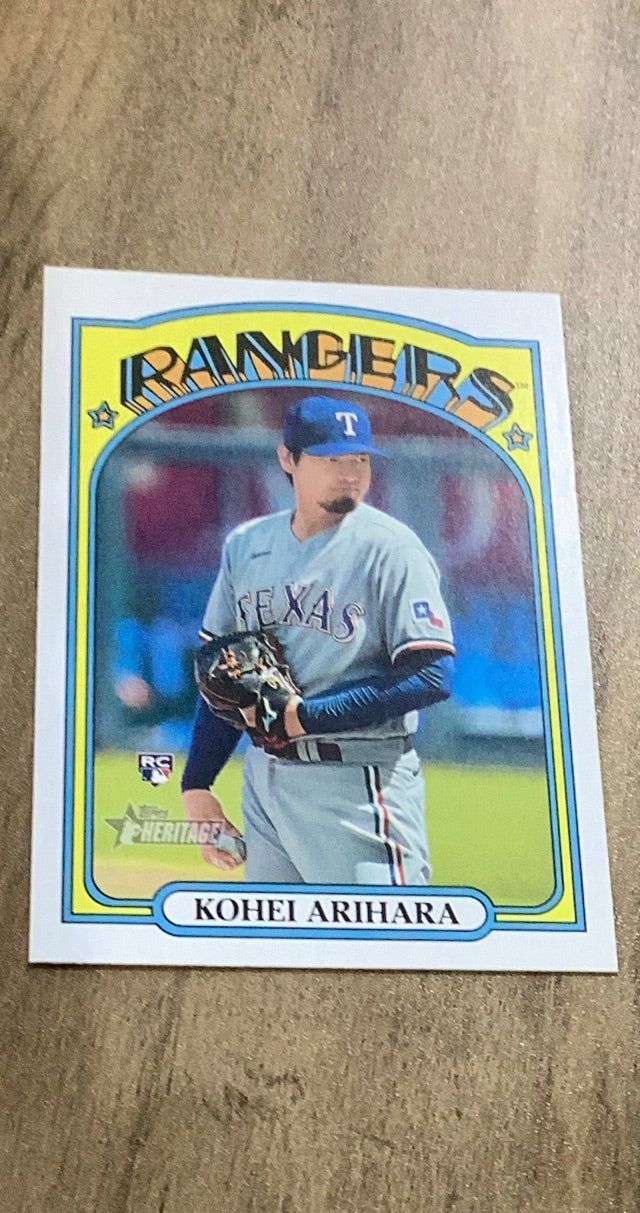 Kohei Arihara 2021 Topps Heritage 609 rookie card image front