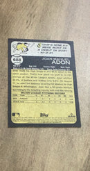 Joan Adon 2022 Topps Heritage 688 rookie card image rear