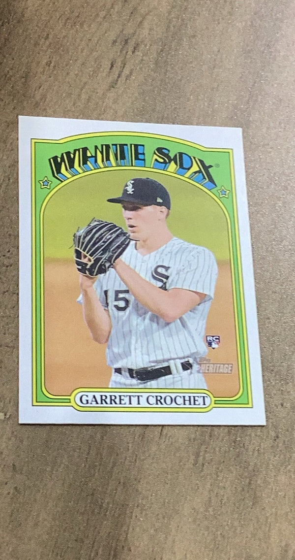 Garrett Crochet 2021 Topps Heritage 537 rookie card image front