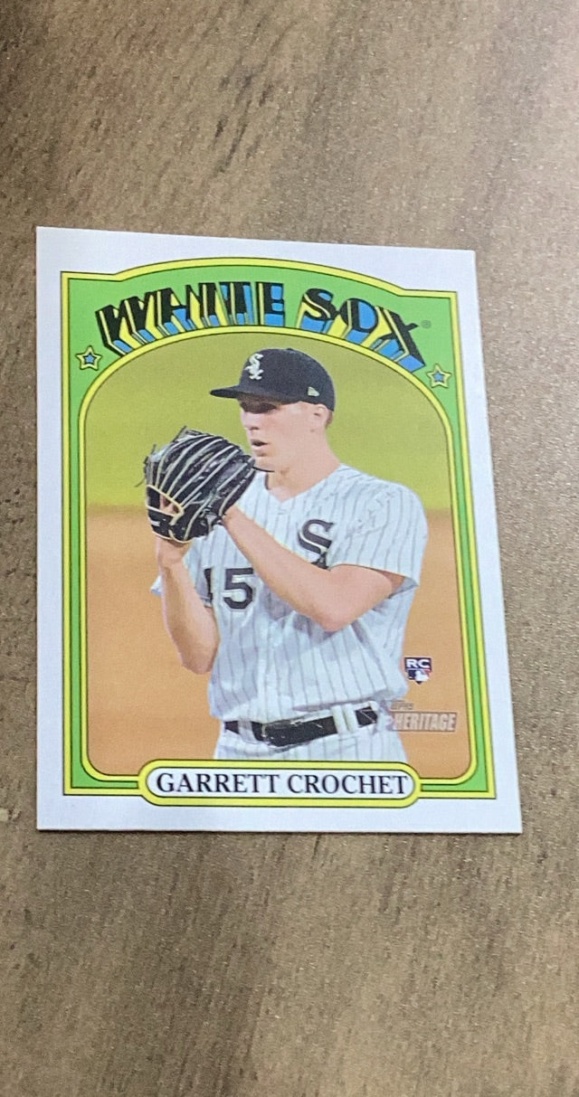 Garrett Crochet 2021 Topps Heritage 537 rookie card image front