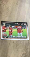Resilient Reds Rookies 2024 Topps 133 insert image front
