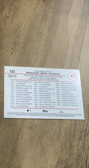 Resilient Reds Rookies 2024 Topps 133 insert image rear