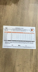 Yennier Cano 2024 Topps 158 rookie card image rear