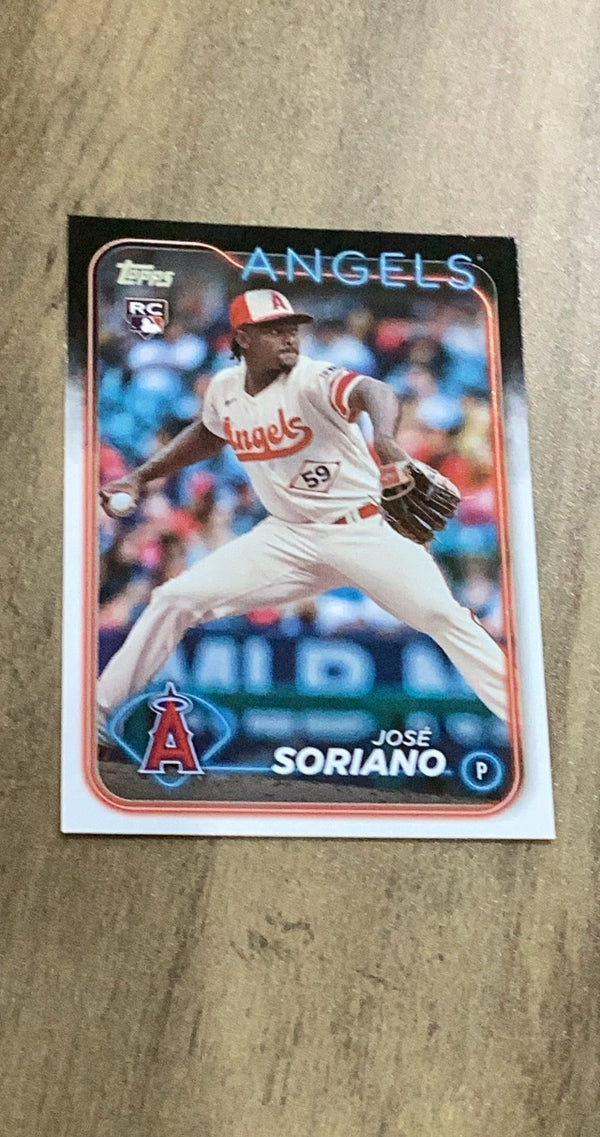 José Soriano 2024 Topps 15 rookie card image front