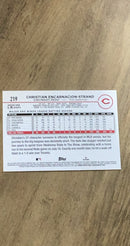 Christian Encarnacion-Strand 2024 Topps 219 rookie card image rear