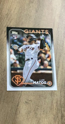 Luis Matos 2024 Topps 28 rookie card image front
