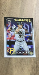 Nick Gonzales 2024 Topps 168 rookie card image front