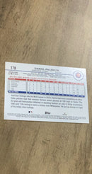 Daniel Palencia 2024 Topps 178 rookie card image rear