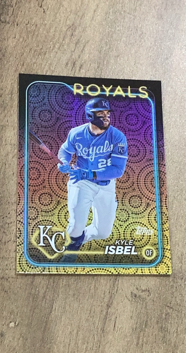 Kyle Isbel 2024 Topps Holiday 525 parallel image front