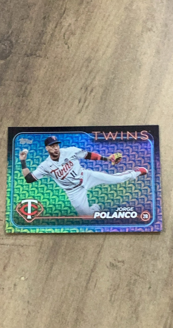 Jorge Polanco 2024 Topps Holiday 67 parallel image front