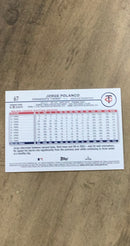Jorge Polanco 2024 Topps Holiday 67 parallel image rear