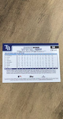 Kameron Misner 2025 Topps 84 rookie card image rear