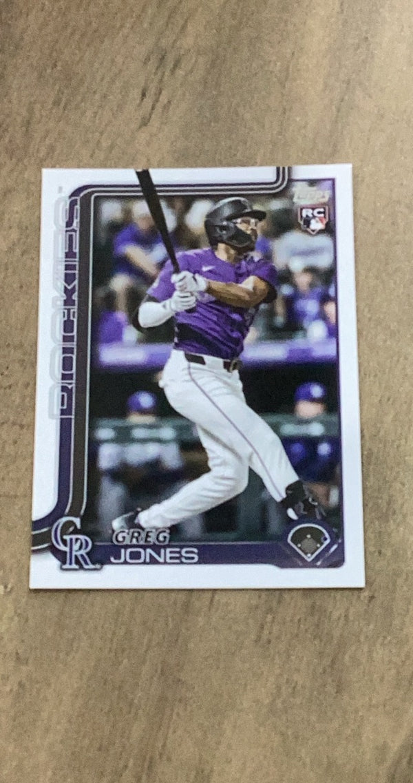 Greg Jones 2025 Topps 36 rookie card image front