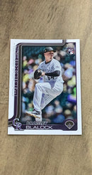 Bradley Blalock 2025 Topps 161 rookie card image front