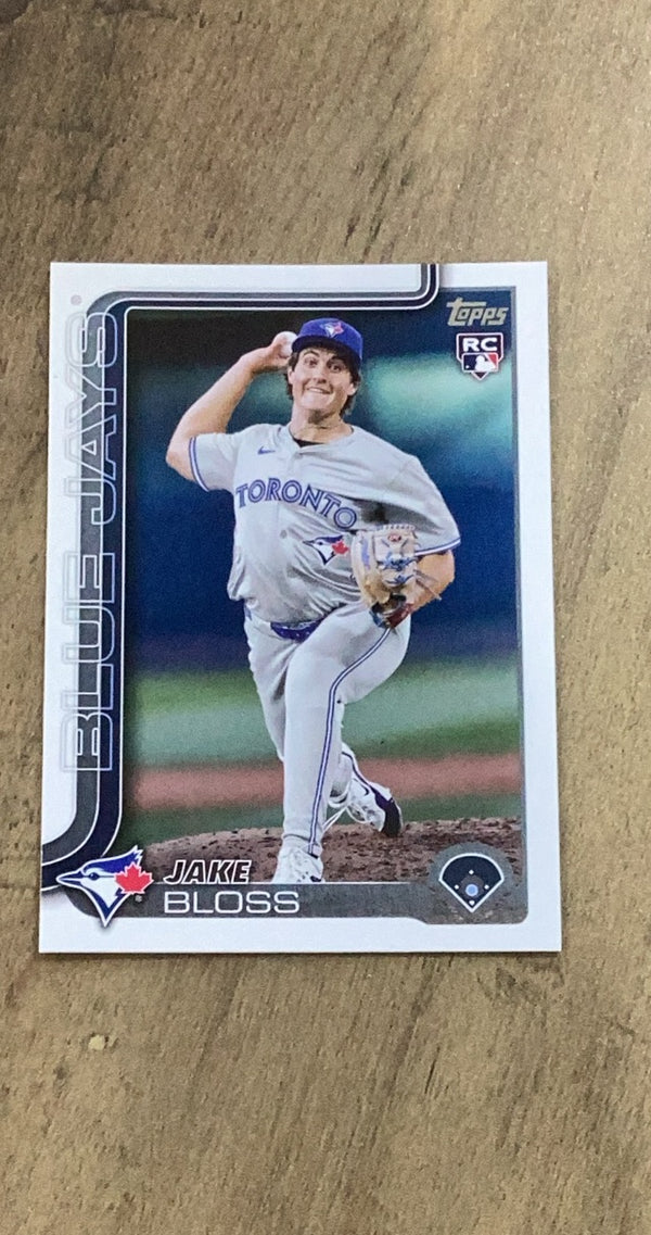Jake Bloss 2025 Topps 63 rookie card image front