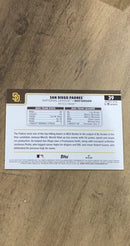 San Diego Padres 2025 Topps 39 team card image rear