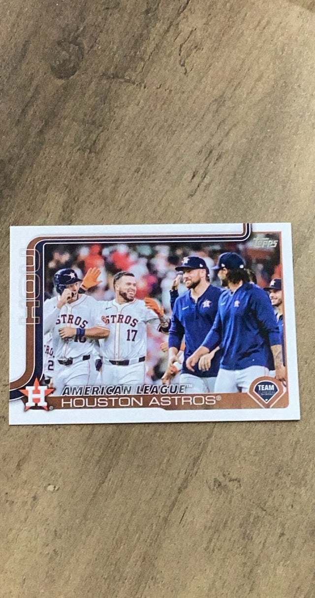 Houston Astros 2025 Topps 76 team card image front