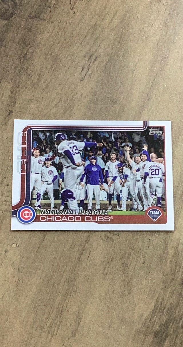 Chicago Cubs 2025 Topps 60 team card image front
