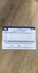 Ben Rice 2025 Topps 337 Trading Card image rear