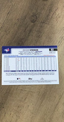 George Springer 2025 Topps 82 Trading Card image rear