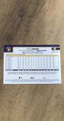 Brice Turang 2025 Topps 45 Trading Card image rear