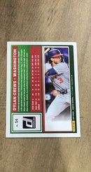 Dylan Crews 2025 Donruss 54 Trading Card image rear