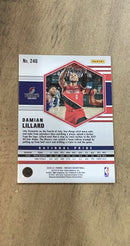 Damian Lillard 2020-21 Panini Mosaic 246 trading card image rear