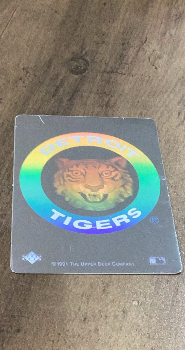 Detroit Tigers MLB 1991 Upper Deck Team Logo Holograms Trading Card Upper Deck