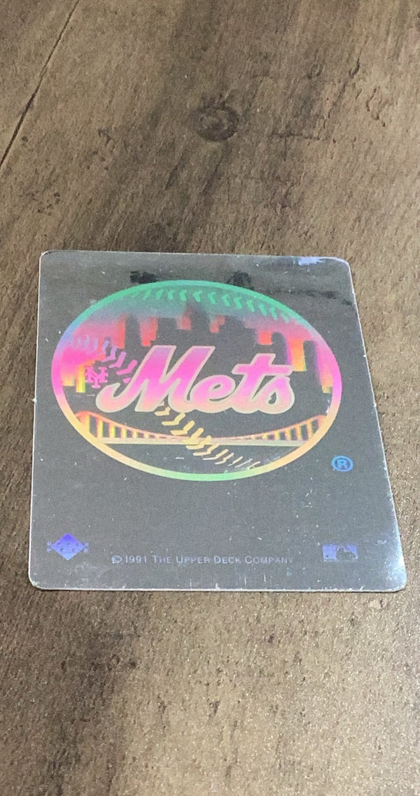 New York Mets MLB 1991 Upper Deck Team Logo Holograms Trading Card Upper Deck