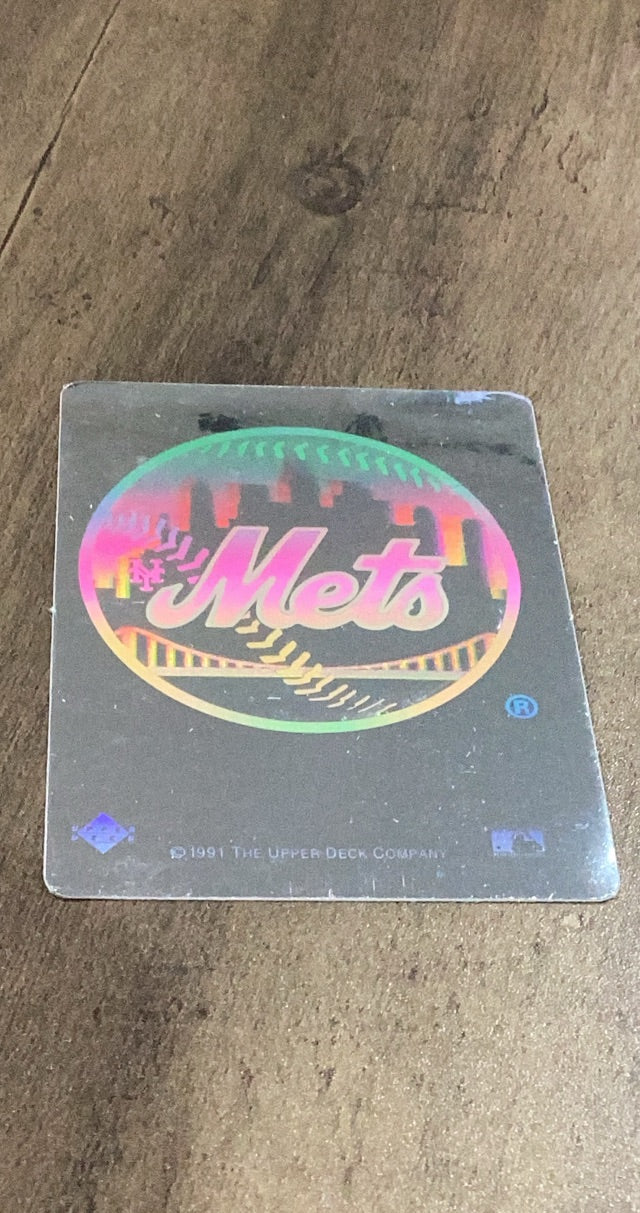 New York Mets MLB 1991 Upper Deck Team Logo Holograms Trading Card Upper Deck