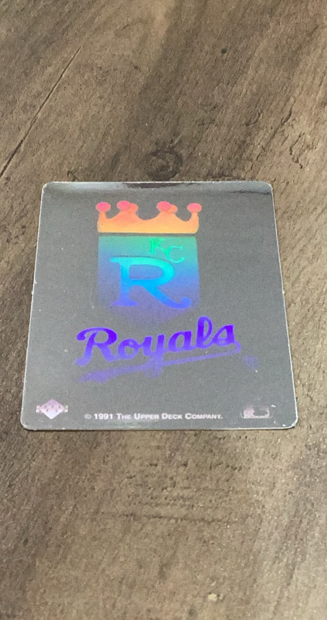 Kansas City Royals 1991 Upper Deck Team Logo Holograms trading card image front