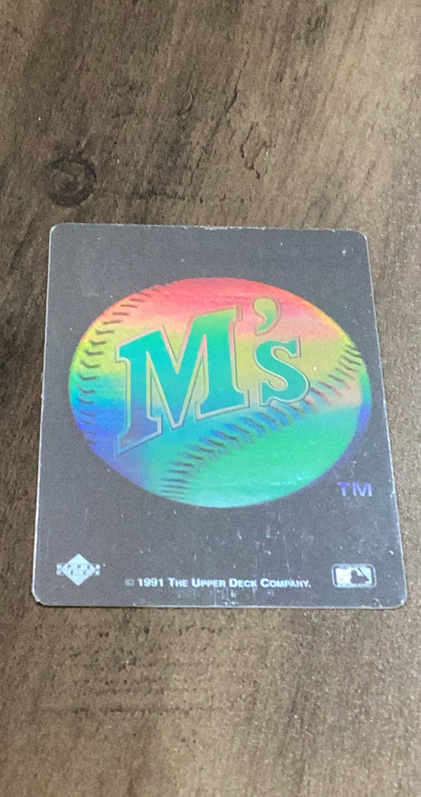Seattle Mariners 1991 Upper Deck Team Logo Holograms trading card image front