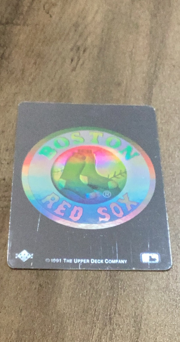 Boston Red Sox 1991 Upper Deck Team Logo Holograms trading card image front