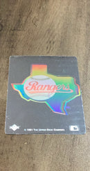 Texas Rangers 1991 Upper Deck Team Logo Holograms trading card image front