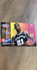 Tim Duncan 1997-98 Metal Universe 72 back