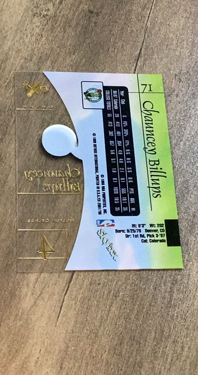 Chauncey Billups 1997-98 E-X2001 71 back