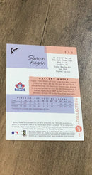 Shawn Fagan 2001 Topps Gallery 131 back