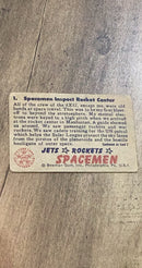 Spacemen Inspect Rocket Center 1951 Bowman 1 trading card image rear