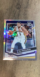 CJ McCollum 2023-24 Donruss Optic Holo 105 front