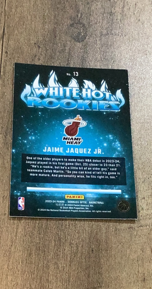 Jaime Jaquez Jr. 2023-24 Donruss Optic 13 back