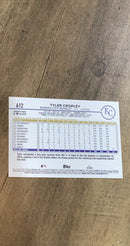 Tyler Cropley 2024 Topps 612 back