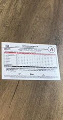 Jordan Lawlar 2024 Topps 451 back