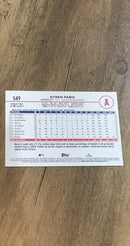 Kyren Paris 2024 Topps 549 back